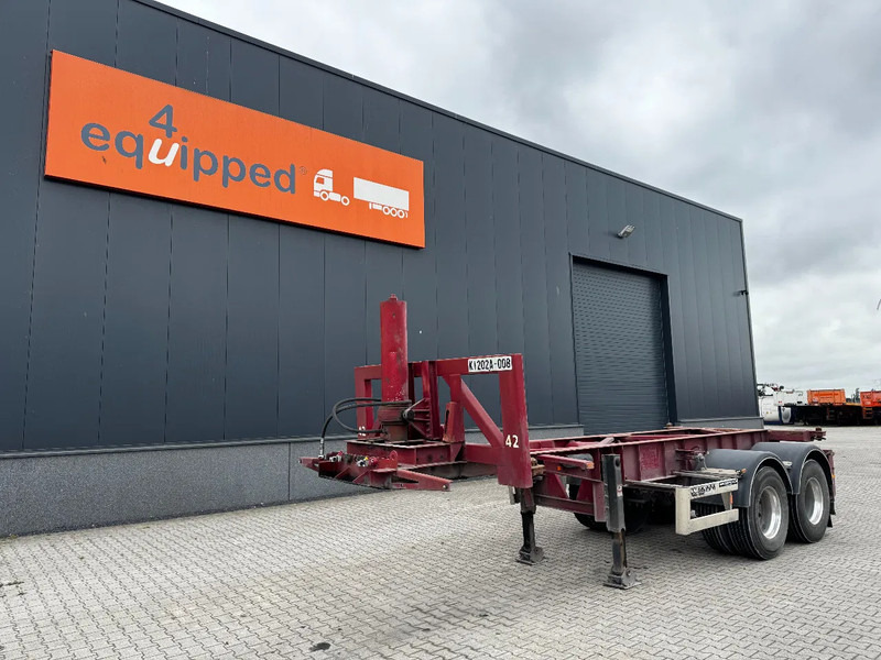 Van Hool 2 AXLE 20FT TIPPING-CHASSIS, TWIN-TIRES, BPW + DRUM, ALCOA - Semiremorcă transport containere/ Swap body: Foto 1 Van Hool 2 AXLE 20FT TIPPING-CHASSIS, TWIN-TIRES, BPW + DRUM, ALCOA - Semiremorcă transport containere/ Swap body: Foto 1