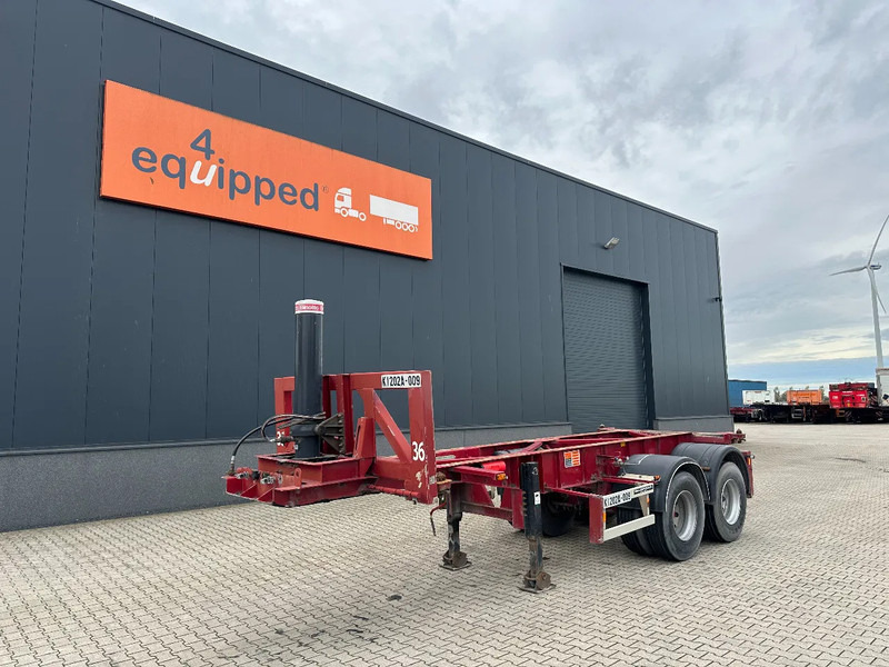 Van Hool 2 AXLE 20FT TIPPING-CHASSIS, TWIN-TIRES, BPW + DRUM, ALCOA - Semiremorcă transport containere/ Swap body: Foto 1 Van Hool 2 AXLE 20FT TIPPING-CHASSIS, TWIN-TIRES, BPW + DRUM, ALCOA - Semiremorcă transport containere/ Swap body: Foto 1