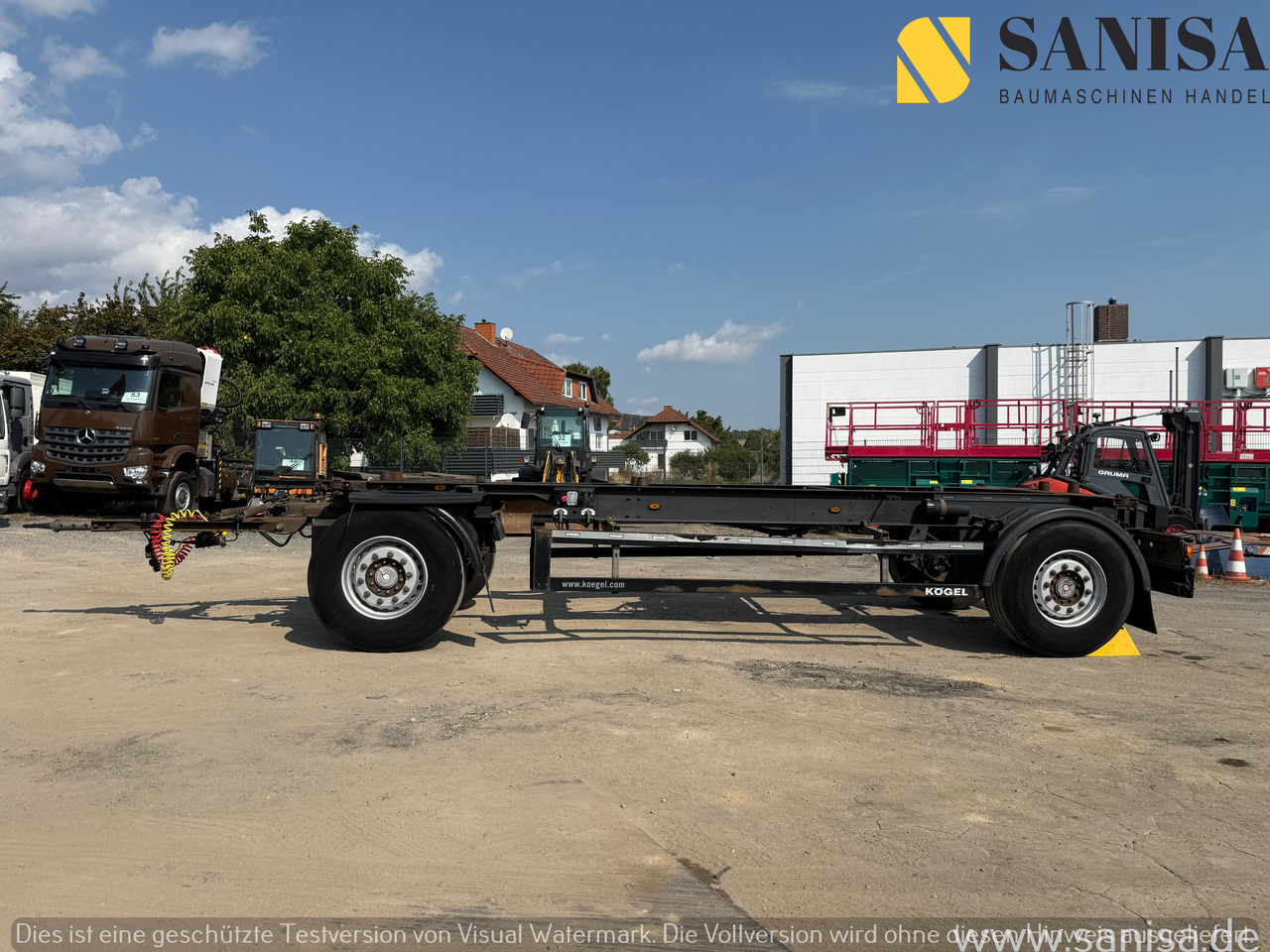 KÖGEL AW18/Wechselfahrgestell/BDF/Pneumatik - Remorcă şasiu: Foto 2 KÖGEL AW18/Wechselfahrgestell/BDF/Pneumatik - Remorcă şasiu: Foto 2
