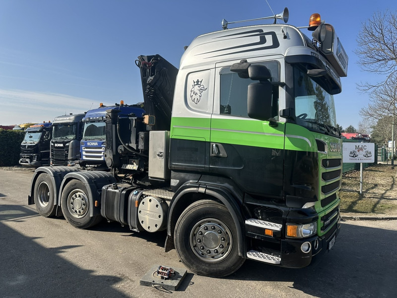 Scania R500 V8 6x2 TRACTOR + CRANE MKG HLK 231 HP (23tm) - 4x HYDR - RADIO - RETARDER - MANUAL - LIFT + STEERING AXLE - Cap tractor: Foto 1 Scania R500 V8 6x2 TRACTOR + CRANE MKG HLK 231 HP (23tm) - 4x HYDR - RADIO - RETARDER - MANUAL - LIFT + STEERING AXLE - Cap tractor: Foto 1