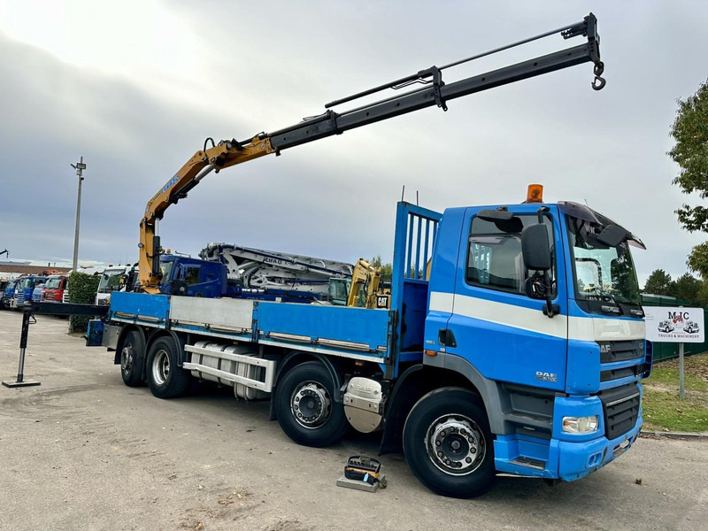 DAF CF 85.360 8x2 PLATFORM 7m35 + CRANE EFFER 165-3S + RADIO - MANUAL GEARBOX ZF - EURO 5 - BE TRUCK - Camion cu macara: Foto 1 DAF CF 85.360 8x2 PLATFORM 7m35 + CRANE EFFER 165-3S + RADIO - MANUAL GEARBOX ZF - EURO 5 - BE TRUCK - Camion cu macara: Foto 1