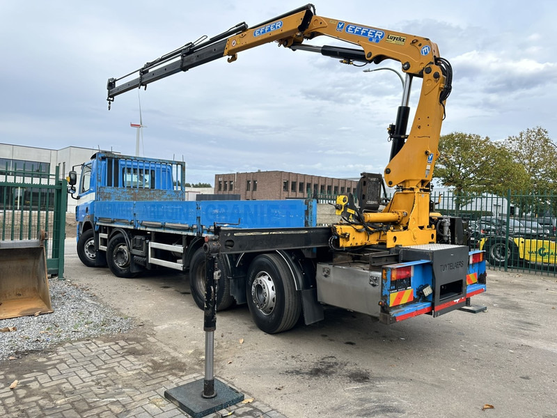 Camion platformă, Camion cu macara DAF CF 85.360 8x2 PRITSCHE 7m35 + KRAN EFFER 165-3S + RADIO - MANUAL GEARBOX ZF - EURO 5 - BE TRUCK: Foto 6