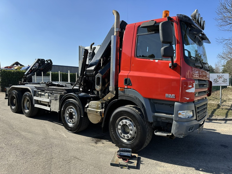 DAF CF 85.410 8x4 HOOKLIFT + CRANE HIAB 244 EP-3 HIDUO - Radio - Rotator - RETARDER - EURO 4 - BIG AXLES HUB REDUCTION - Camion cu cârlig, Camion cu macara: Foto 2 DAF CF 85.410 8x4 HOOKLIFT + CRANE HIAB 244 EP-3 HIDUO - Radio - Rotator - RETARDER - EURO 4 - BIG AXLES HUB REDUCTION - Camion cu cârlig, Camion cu macara: Foto 2
