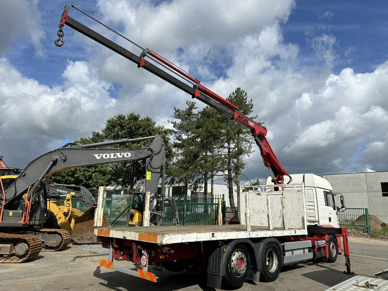 MAN TG 360 A 6x2 + KRAN ATLAS 100.1 A3 - PLATFORM 5m80 - E3 - LIFT-AXLE - FULL AIR SUSPENSION - ZF AS TRONIC - BE TRUCK - Camion platformă, Camion cu macara: Foto 5 MAN TG 360 A 6x2 + KRAN ATLAS 100.1 A3 - PLATFORM 5m80 - E3 - LIFT-AXLE - FULL AIR SUSPENSION - ZF AS TRONIC - BE TRUCK - Camion platformă, Camion cu macara: Foto 5