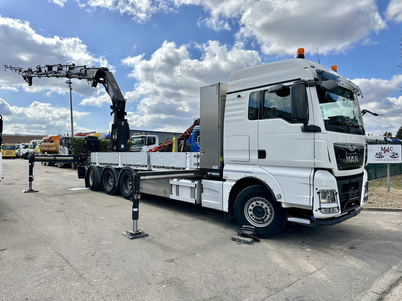 MAN TGX 35.420 8x4-4 TRIDEM PRTISCHE 6m40 + KRAN (26m!) HIAB X-HIPRO 408 E-5 + JIB 100X-5 - *306.245km* - BE TRUCK - Camion platformă, Camion cu macara: Foto 2 MAN TGX 35.420 8x4-4 TRIDEM PRTISCHE 6m40 + KRAN (26m!) HIAB X-HIPRO 408 E-5 + JIB 100X-5 - *306.245km* - BE TRUCK - Camion platformă, Camion cu macara: Foto 2