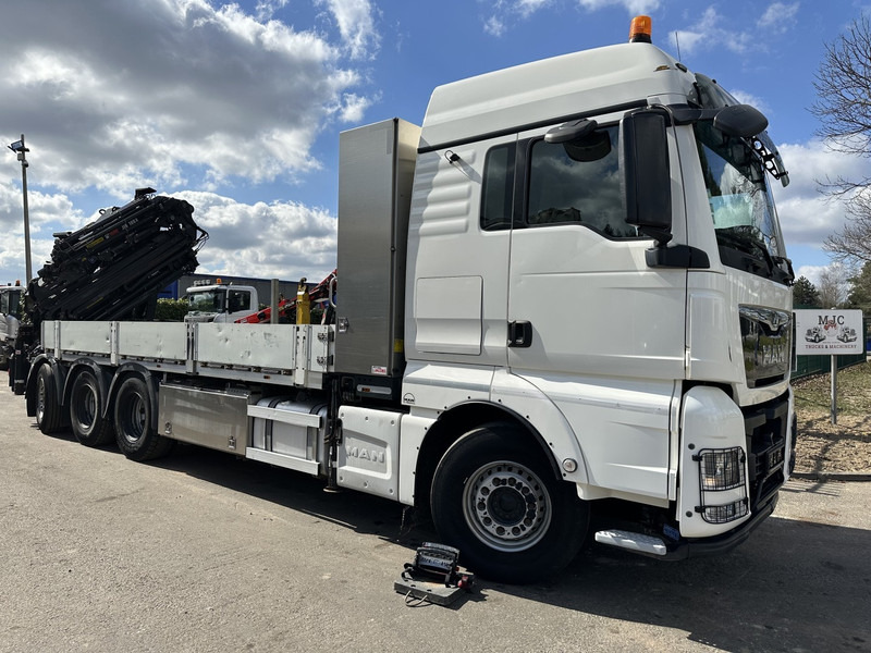 MAN TGX 35.420 8x4-4 TRIDEM PRTISCHE 6m40 + KRAN (26m!) HIAB X-HIPRO 408 E-5 + JIB 100X-5 - *306.245km* - BE TRUCK - Camion platformă, Camion cu macara: Foto 1 MAN TGX 35.420 8x4-4 TRIDEM PRTISCHE 6m40 + KRAN (26m!) HIAB X-HIPRO 408 E-5 + JIB 100X-5 - *306.245km* - BE TRUCK - Camion platformă, Camion cu macara: Foto 1