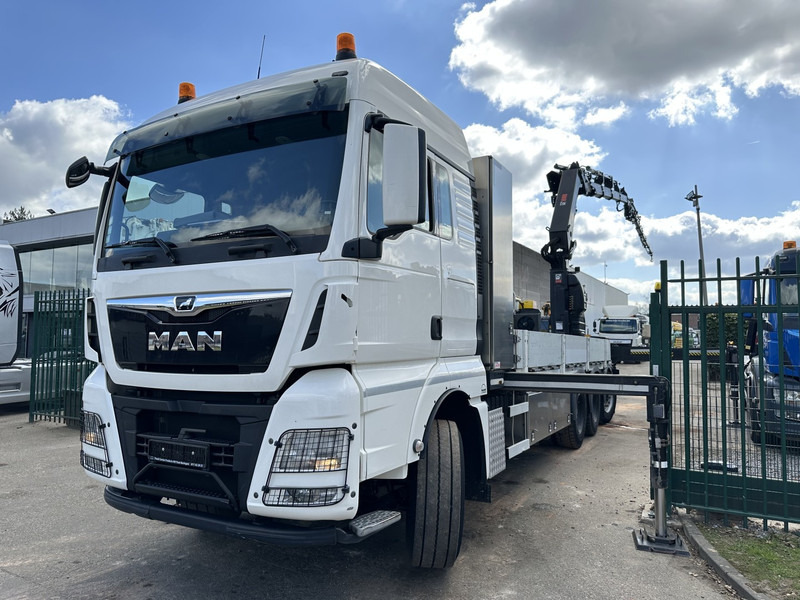 MAN TGX 35.420 8x4-4 TRIDEM PRTISCHE 6m40 + KRAN (26m!) HIAB X-HIPRO 408 E-5 + JIB 100X-5 - *306.245km* - BE TRUCK - Camion platformă, Camion cu macara: Foto 4 MAN TGX 35.420 8x4-4 TRIDEM PRTISCHE 6m40 + KRAN (26m!) HIAB X-HIPRO 408 E-5 + JIB 100X-5 - *306.245km* - BE TRUCK - Camion platformă, Camion cu macara: Foto 4
