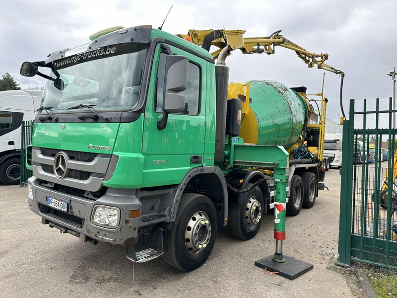 Mercedes-Benz ACTROS 3241 8x4 PUMI PM M 21-3 (21m) Putzmeister - *238.000km* / 1586H - EPS - BLADVERING / NAAFREDUCTIE - Autopompă de beton: Foto 4 Mercedes-Benz ACTROS 3241 8x4 PUMI PM M 21-3 (21m) Putzmeister - *238.000km* / 1586H - EPS - BLADVERING / NAAFREDUCTIE - Autopompă de beton: Foto 4