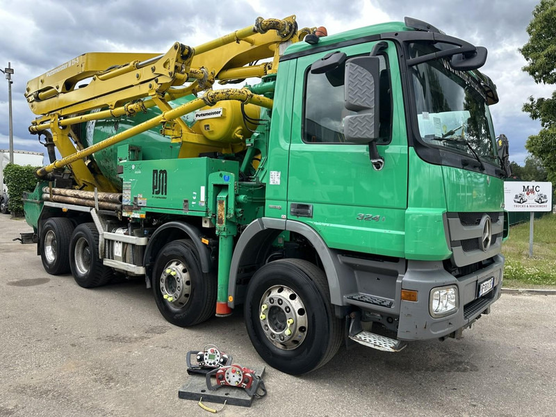 Mercedes-Benz ACTROS 3241 8x4 PUMI PM M 21-3 (21m) Putzmeister - *238.000km* / 1586H - EPS - BLADVERING / NAAFREDUCTIE - Autopompă de beton: Foto 2 Mercedes-Benz ACTROS 3241 8x4 PUMI PM M 21-3 (21m) Putzmeister - *238.000km* / 1586H - EPS - BLADVERING / NAAFREDUCTIE - Autopompă de beton: Foto 2