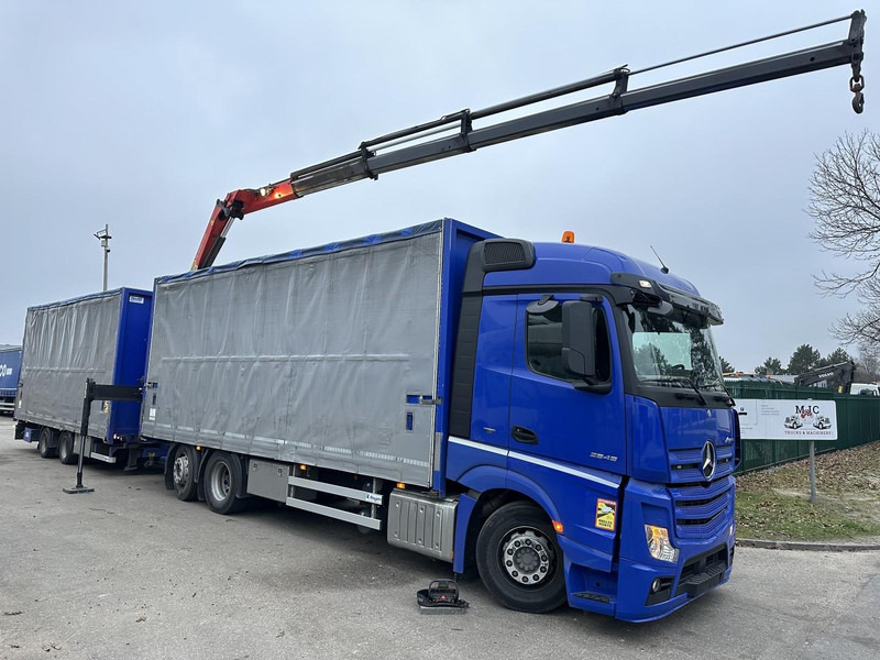 Mercedes-Benz Actros 2645 6x2 105m³ JUMBO + RETARDER + CRANE PALFINGER PK 19.001 SLD (4x) + RADIO - *FULL AIR* - FRIGO - EURO 6 - SAF AXLES - BELGIAN TRUCK - Camion cu macara: Foto 1 Mercedes-Benz Actros 2645 6x2 105m³ JUMBO + RETARDER + CRANE PALFINGER PK 19.001 SLD (4x) + RADIO - *FULL AIR* - FRIGO - EURO 6 - SAF AXLES - BELGIAN TRUCK - Camion cu macara: Foto 1