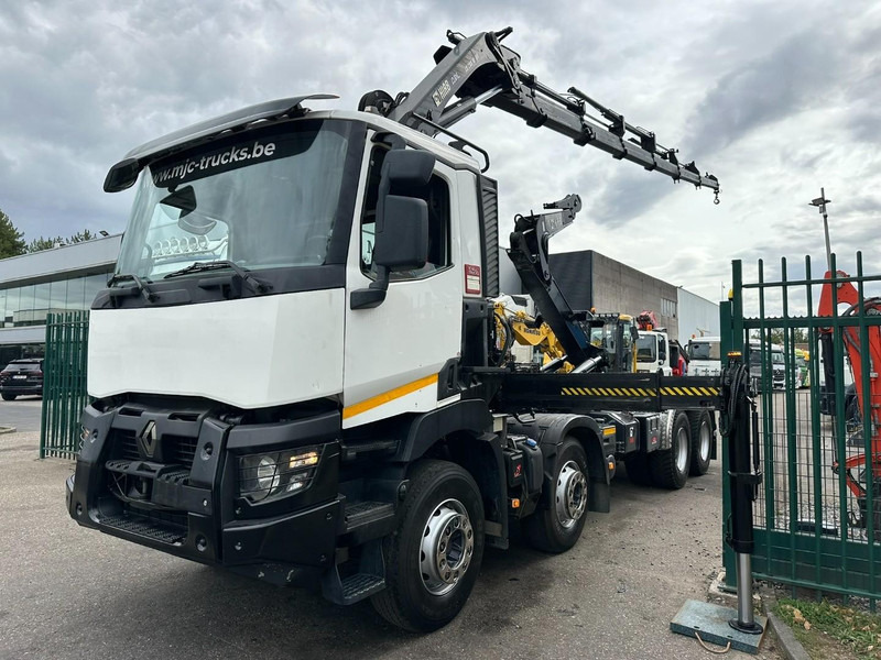 Renault C460 8x4 HOOKLIFT + (19m!) CRANE HIAB 288 E-6 HIDUO - RADIO - 5/6 F - STEEL SPRING / HUB REDUCTION - BE TRUCK - Camion cu cârlig, Camion cu macara: Foto 3 Renault C460 8x4 HOOKLIFT + (19m!) CRANE HIAB 288 E-6 HIDUO - RADIO - 5/6 F - STEEL SPRING / HUB REDUCTION - BE TRUCK - Camion cu cârlig, Camion cu macara: Foto 3