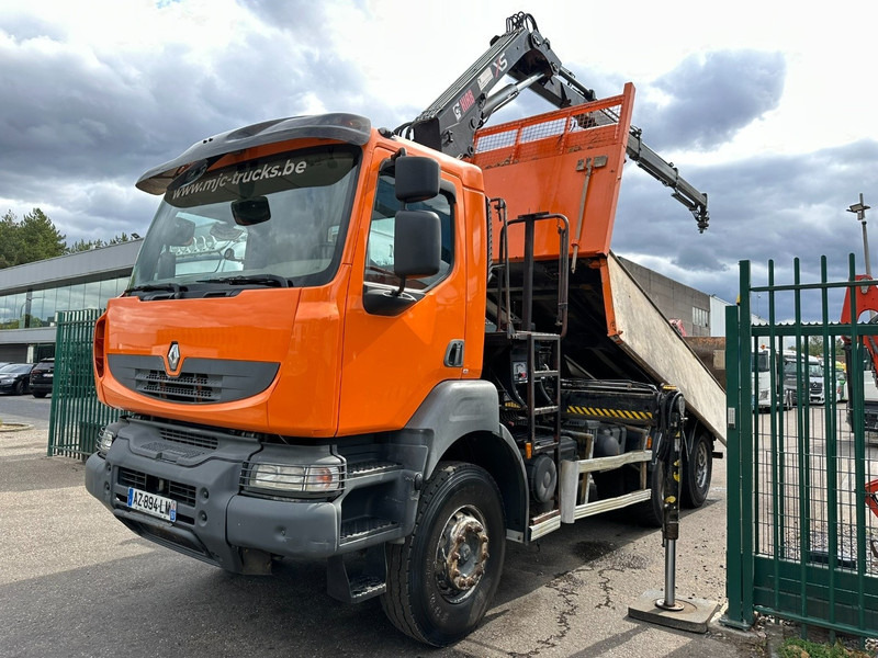 Renault KERAX 380 DXI 6x4 TIPPER + CRANE HIAB 144 B-3 - RADIO - *246.000km* - RETARDER - BORDMATIC - EURO 5 - Camion basculantă, Camion cu macara: Foto 2 Renault KERAX 380 DXI 6x4 TIPPER + CRANE HIAB 144 B-3 - RADIO - *246.000km* - RETARDER - BORDMATIC - EURO 5 - Camion basculantă, Camion cu macara: Foto 2