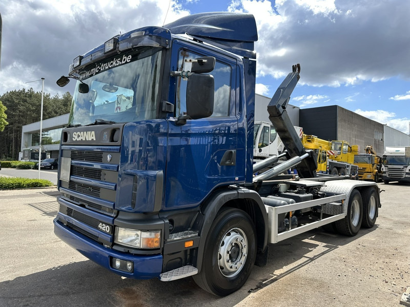 Scania 124L-420 6x2 HOOKLIFT VDL 20T - STEEL SPRING / BALLESTAS / BLATT - MANUAL - MECHANICAL PUMP - 10 TIRES DOUBLE WHEELS - Camion cu cârlig: Foto 3 Scania 124L-420 6x2 HOOKLIFT VDL 20T - STEEL SPRING / BALLESTAS / BLATT - MANUAL - MECHANICAL PUMP - 10 TIRES DOUBLE WHEELS - Camion cu cârlig: Foto 3