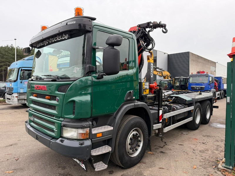 Scania P400 6x4 HOOKLIFT + CRANE PALFINGER PK9001 EH - RETARDER - 5/6F + ROTATOR + RADIO - WB 3m90 - EURO 5 - HUB REDUCTION / SPRING - BE TRUCK - Camion cu cârlig, Camion cu macara: Foto 3 Scania P400 6x4 HOOKLIFT + CRANE PALFINGER PK9001 EH - RETARDER - 5/6F + ROTATOR + RADIO - WB 3m90 - EURO 5 - HUB REDUCTION / SPRING - BE TRUCK - Camion cu cârlig, Camion cu macara: Foto 3