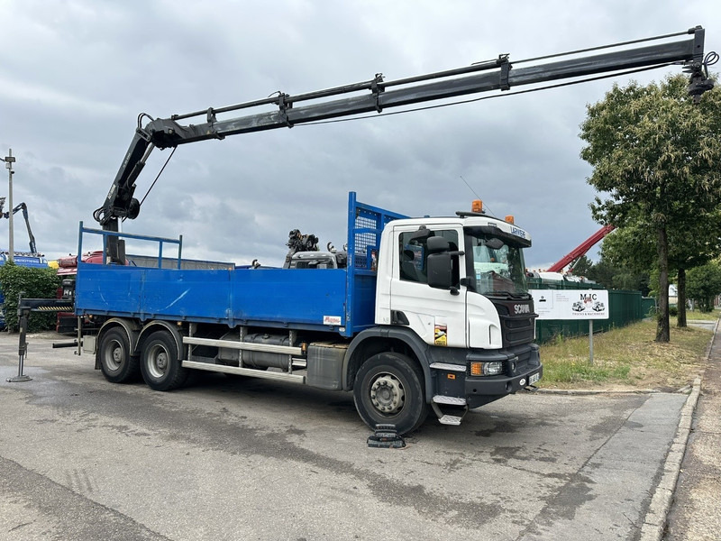 Scania P410 6x4 + CRANE HIAB 166 ES-4 - RETARDER - ROTATOR - PLATFORM 6m80 - BIG AXLES HUB REDUCTION - STEEL SPRING - Camion cu macara: Foto 2 Scania P410 6x4 + CRANE HIAB 166 ES-4 - RETARDER - ROTATOR - PLATFORM 6m80 - BIG AXLES HUB REDUCTION - STEEL SPRING - Camion cu macara: Foto 2