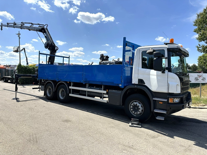 Scania P410 6x4 + CRANE HIAB 166 ES-4 - RETARDER - ROTATOR - PLATFORM 6m80 - BIG AXLES HUB REDUCTION - STEEL SPRING - Camion cu macara: Foto 2 Scania P410 6x4 + CRANE HIAB 166 ES-4 - RETARDER - ROTATOR - PLATFORM 6m80 - BIG AXLES HUB REDUCTION - STEEL SPRING - Camion cu macara: Foto 2