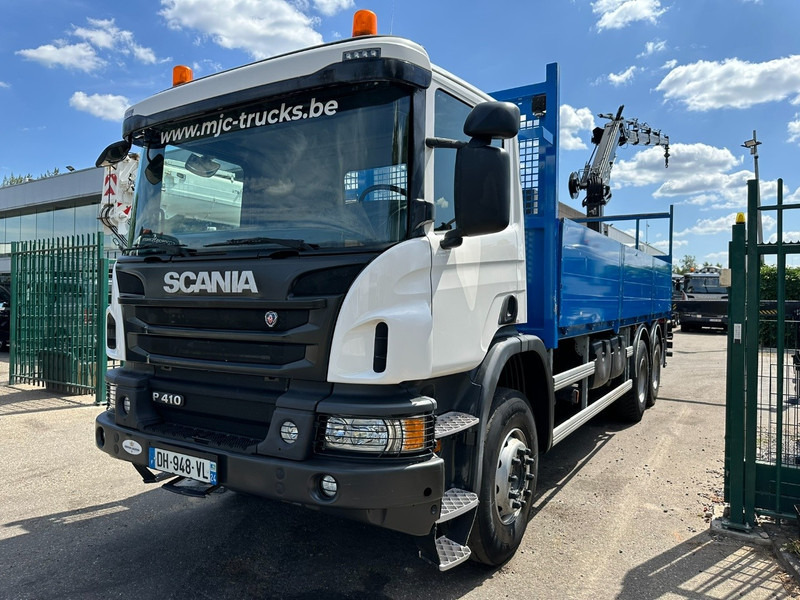 Scania P410 6x4 PRITSCHE + KRAN HIAB 166 ES-4 - RETARDER - ROTATOR - PLATFORM 6m80 - BIG AXLES HUB REDUCTION - STEEL SPRING - Camion platformă, Camion cu macara: Foto 4 Scania P410 6x4 PRITSCHE + KRAN HIAB 166 ES-4 - RETARDER - ROTATOR - PLATFORM 6m80 - BIG AXLES HUB REDUCTION - STEEL SPRING - Camion platformă, Camion cu macara: Foto 4