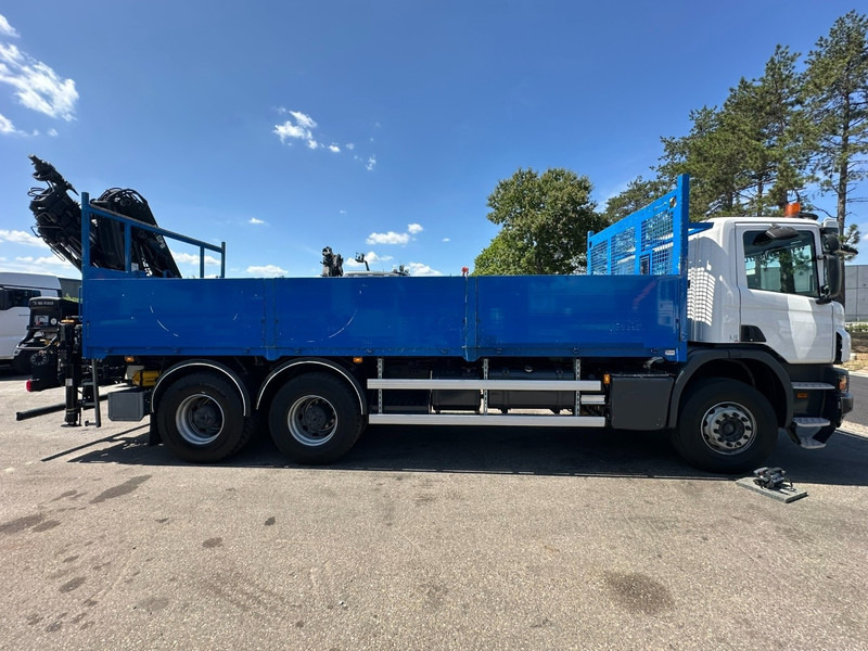 Scania P410 6x4 PRITSCHE + KRAN HIAB 166 ES-4 - RETARDER - ROTATOR - PLATFORM 6m80 - BIG AXLES HUB REDUCTION - STEEL SPRING - Camion platformă, Camion cu macara: Foto 5 Scania P410 6x4 PRITSCHE + KRAN HIAB 166 ES-4 - RETARDER - ROTATOR - PLATFORM 6m80 - BIG AXLES HUB REDUCTION - STEEL SPRING - Camion platformă, Camion cu macara: Foto 5