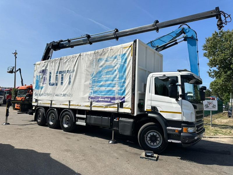 Scania P410 8x4 TRIDEM + CRANE HIAB 244 EP-4 HIDUO - RETARDER - LIFT + STEERING AXLE - *327.000km* - RADIO - Camion cu macara: Foto 1 Scania P410 8x4 TRIDEM + CRANE HIAB 244 EP-4 HIDUO - RETARDER - LIFT + STEERING AXLE - *327.000km* - RADIO - Camion cu macara: Foto 1