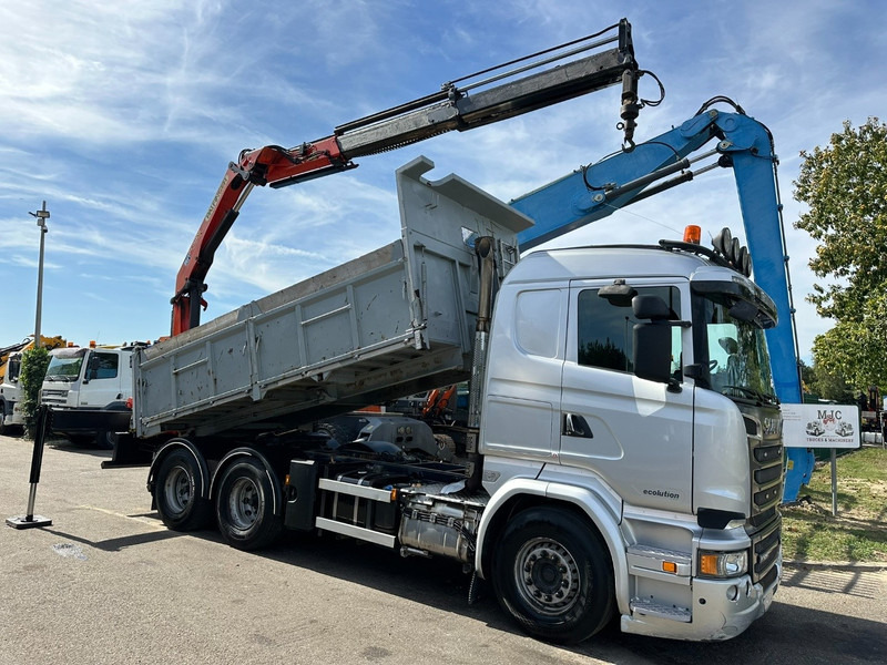 Scania R520 6x4 PRITSCHE + KRAN PALFINGER PK 15002 A - *ZSM + KIPPER* - RETARDER - *FULL AIR* - EUR 6 - BE TRUCK - Camion platformă, Camion cu macara: Foto 3 Scania R520 6x4 PRITSCHE + KRAN PALFINGER PK 15002 A - *ZSM + KIPPER* - RETARDER - *FULL AIR* - EUR 6 - BE TRUCK - Camion platformă, Camion cu macara: Foto 3