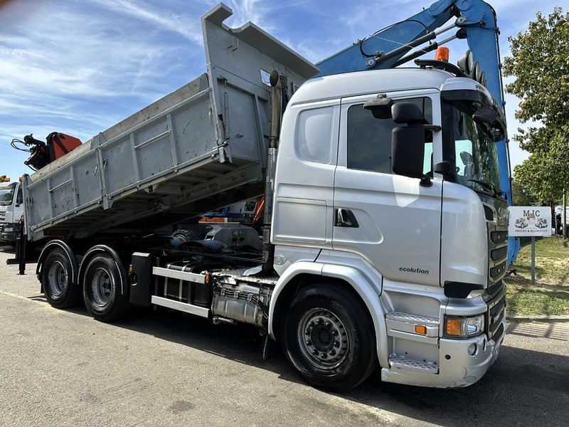 Scania R520 6x4 PRITSCHE + KRAN PALFINGER PK 15002 A - *ZSM + KIPPER* - RETARDER - *FULL AIR* - EUR 6 - BE TRUCK - Camion platformă, Camion cu macara: Foto 5 Scania R520 6x4 PRITSCHE + KRAN PALFINGER PK 15002 A - *ZSM + KIPPER* - RETARDER - *FULL AIR* - EUR 6 - BE TRUCK - Camion platformă, Camion cu macara: Foto 5