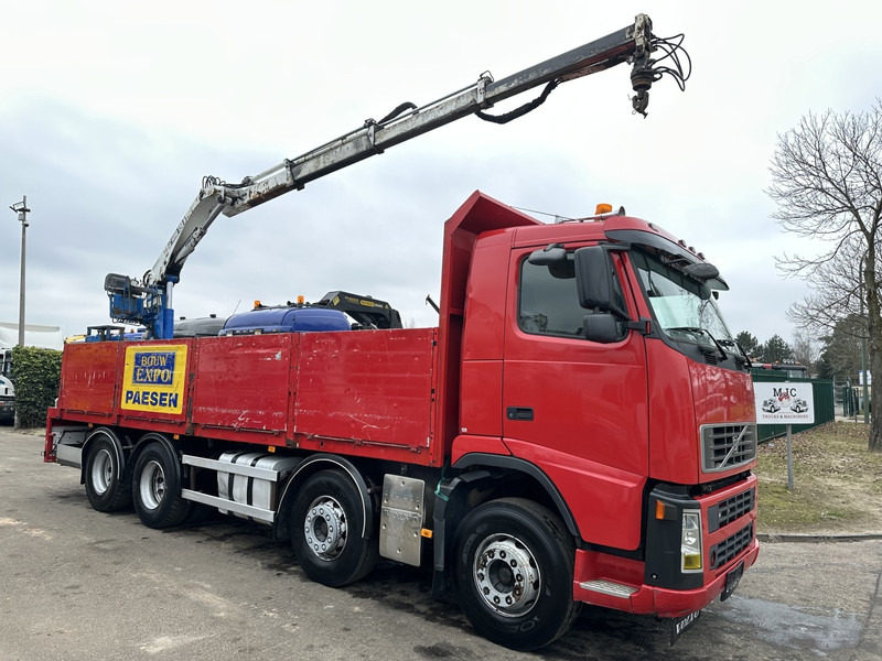 Volvo FH 400 8X4 + HIAB 130 R - STEEL SPRING / BLATT / BALLIESTAS - I SHIFT - BELGIAN TRUCK - Camion platformă, Camion cu macara: Foto 1 Volvo FH 400 8X4 + HIAB 130 R - STEEL SPRING / BLATT / BALLIESTAS - I SHIFT - BELGIAN TRUCK - Camion platformă, Camion cu macara: Foto 1