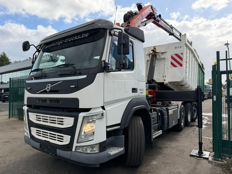 Volvo FM 420 8x2 HOOKLIFT + CRANE PALFINGER PK19.001 SLD B - *294.000km* - EURO 6 - LIFT + STEERING AXLE - I SHIFT - BE TRUCK - Camion cu cârlig, Camion cu macara: Foto 3 Volvo FM 420 8x2 HOOKLIFT + CRANE PALFINGER PK19.001 SLD B - *294.000km* - EURO 6 - LIFT + STEERING AXLE - I SHIFT - BE TRUCK - Camion cu cârlig, Camion cu macara: Foto 3