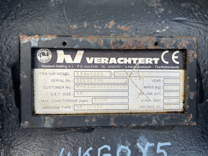 Cuplare rapidă pentru Utilaje constructii Verachtert CW20 - M316C: Foto 14