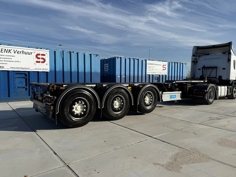 Semiremorcă transport containere/ Swap body D-Tec Flexitrailer 3x Extandable / For all sizes container/tyres all 80%/Holland Trailer: Foto 17