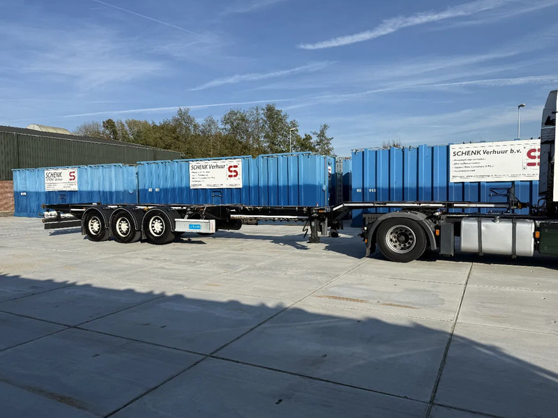 D-Tec Flexitrailer 3x Extandable / For all sizes container/tyres all 80%/Holland Trailer - Semiremorcă transport containere/ Swap body: Foto 1 D-Tec Flexitrailer 3x Extandable / For all sizes container/tyres all 80%/Holland Trailer - Semiremorcă transport containere/ Swap body: Foto 1