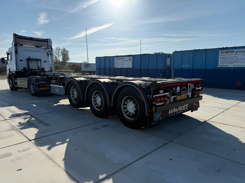 Semiremorcă transport containere/ Swap body D-Tec Flexitrailer 3x Extandable / For all sizes container/tyres all 80%/Holland Trailer: Foto 19