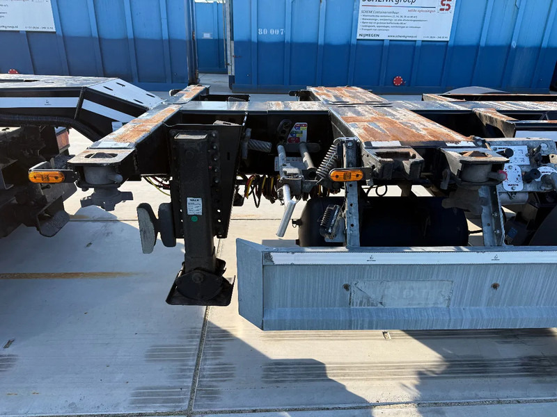 Semiremorcă transport containere/ Swap body D-Tec Flexitrailer 3x Extandable / For all sizes container/tyres all 80%/Holland Trailer: Foto 14