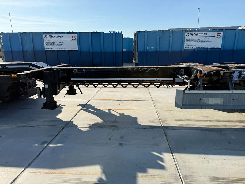 Semiremorcă transport containere/ Swap body D-Tec Flexitrailer 3x Extandable / For all sizes container/tyres all 80%/Holland Trailer: Foto 7