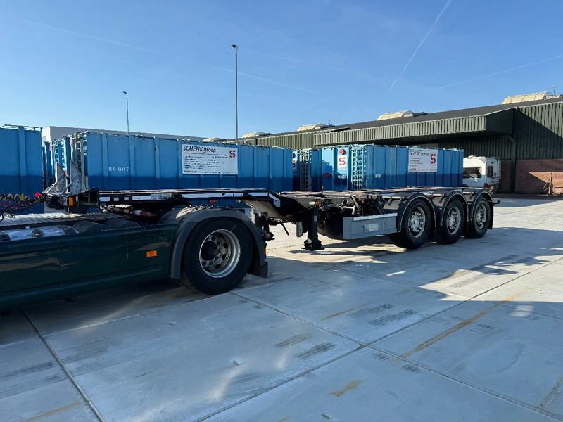 Semiremorcă transport containere/ Swap body D-Tec Flexitrailer 3x Extandable / For all sizes container/tyres all 80%/Holland Trailer: Foto 20