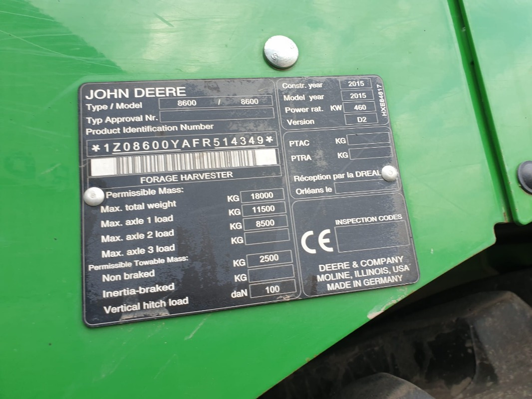 John Deere 8600 - Combină agricola: Foto 4 John Deere 8600 - Combină agricola: Foto 4