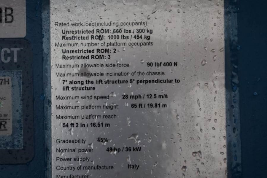 Genie S65XC Valid inspection, *Guarantee! Diesel, 4x4 Dr - Nacela telescopica: Foto 5 Genie S65XC Valid inspection, *Guarantee! Diesel, 4x4 Dr - Nacela telescopica: Foto 5