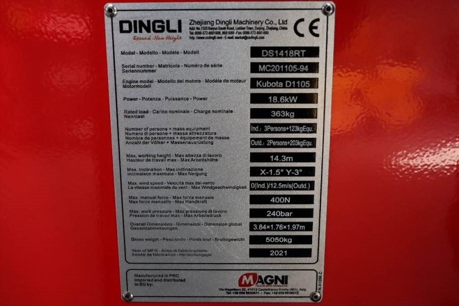 Leasing de Magni ES1418RT New And Available Directly From Stock, El  Magni ES1418RT New And Available Directly From Stock, El: Foto 7
