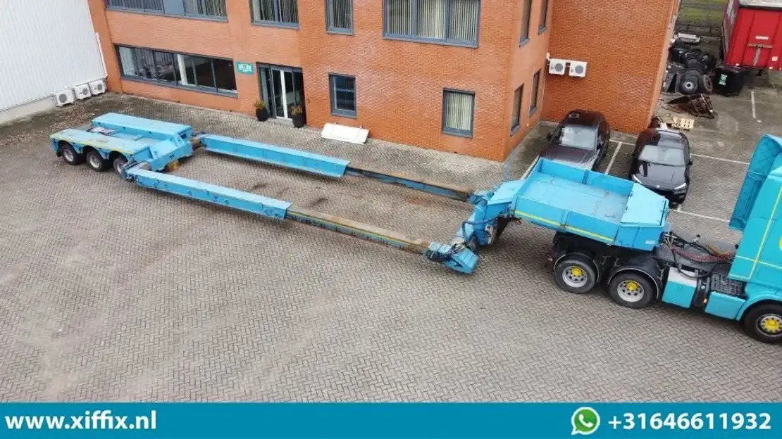 Faymonville 3-ass. Uitschuifbare dieplader met afneembare zwanenhals / Hydr. Vre - Semiremorcă transport agabaritic: Foto 1 Faymonville 3-ass. Uitschuifbare dieplader met afneembare zwanenhals / Hydr. Vre - Semiremorcă transport agabaritic: Foto 1