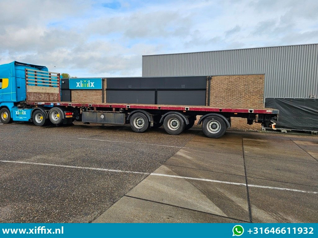 Semiremorcă platformă Meusburger 3-ass. Vlakke uitschuifbare oplegger / 3x gestuurd: Foto 8 Semiremorcă platformă Meusburger 3-ass. Vlakke uitschuifbare oplegger / 3x gestuurd: Foto 8