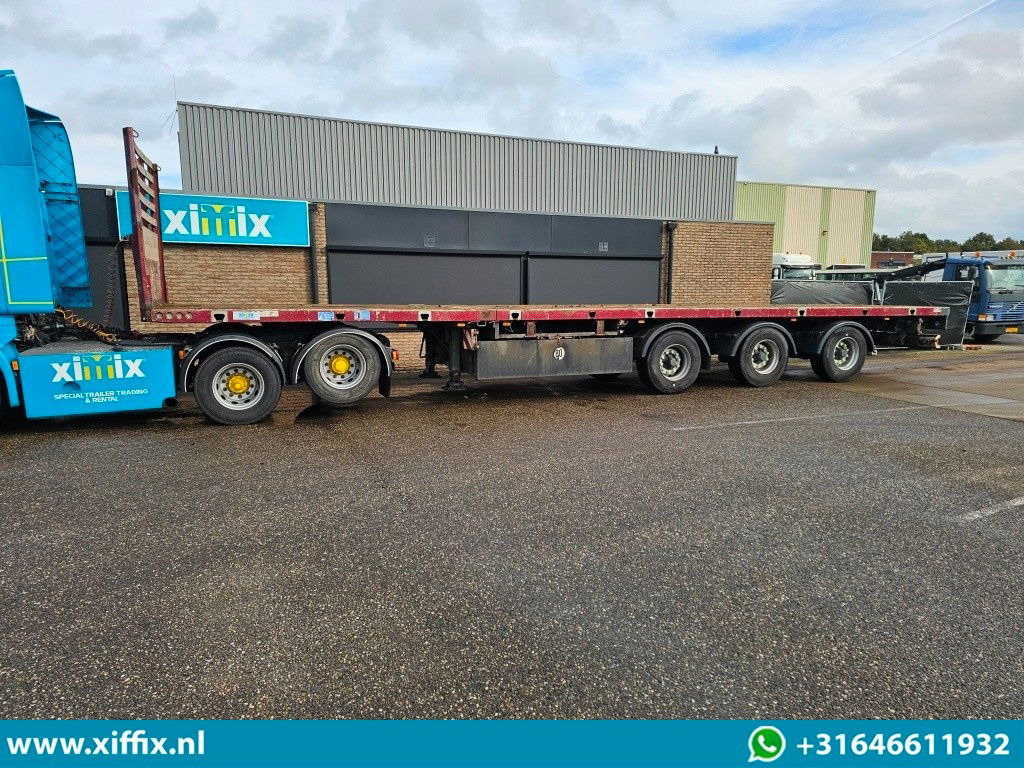 Semiremorcă platformă Meusburger 3-ass. Vlakke uitschuifbare oplegger / 3x gestuurd: Foto 6 Semiremorcă platformă Meusburger 3-ass. Vlakke uitschuifbare oplegger / 3x gestuurd: Foto 6