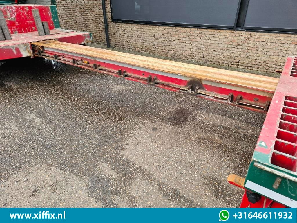 Semiremorcă transport agabaritic Meusburger 4-ass. Uitschuifbare semi dieplader met huifopbouw / 2x Naloop gestuu: Foto 8