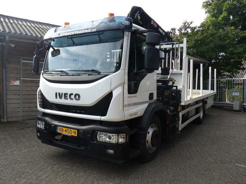 Iveco EuroCargo 140 250 / 6 cilinder / Manual / Bladgeveerd / Hiab X-HIDUO 158 / Radiografisch / Drilling / Winch - Camion cu macara: Foto 1 Iveco EuroCargo 140 250 / 6 cilinder / Manual / Bladgeveerd / Hiab X-HIDUO 158 / Radiografisch / Drilling / Winch - Camion cu macara: Foto 1