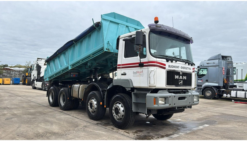 MAN 35.414 (6 CYLINDER / GOOD CONDITION / 8X4 / BIG AXLE / STEEL SUSP.) - Camion basculantă: Foto 2 MAN 35.414 (6 CYLINDER / GOOD CONDITION / 8X4 / BIG AXLE / STEEL SUSP.) - Camion basculantă: Foto 2