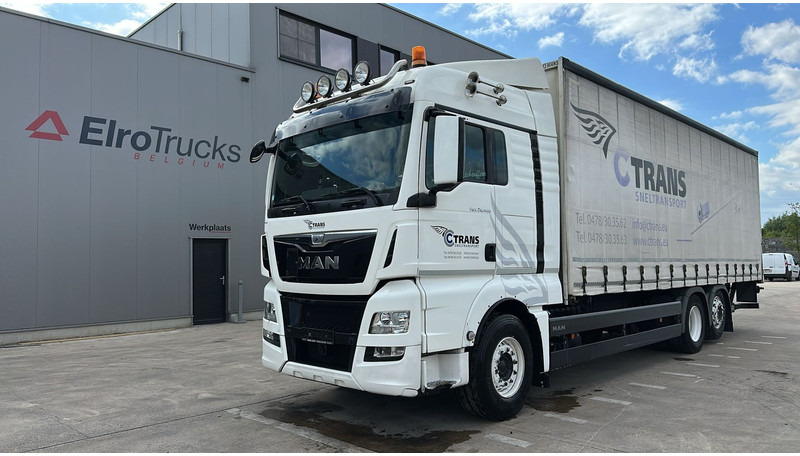 MAN TGX 26.400 (EURO 6 / 6X2 / LIFT / HAYON / BELGIAN TRUCK / GUTE ZUSTAND !! / 8.40 BOX LENGTH) - Camion cu prelată: Foto 1 MAN TGX 26.400 (EURO 6 / 6X2 / LIFT / HAYON / BELGIAN TRUCK / GUTE ZUSTAND !! / 8.40 BOX LENGTH) - Camion cu prelată: Foto 1