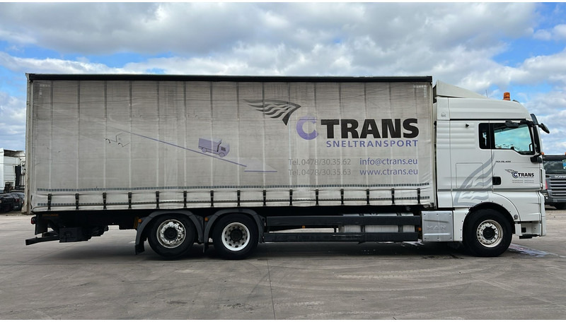MAN TGX 26.400 (EURO 6 / 6X2 / LIFT / HAYON / BELGIAN TRUCK / GUTE ZUSTAND !! / 8.40 BOX LENGTH) - Camion cu prelată: Foto 4 MAN TGX 26.400 (EURO 6 / 6X2 / LIFT / HAYON / BELGIAN TRUCK / GUTE ZUSTAND !! / 8.40 BOX LENGTH) - Camion cu prelată: Foto 4