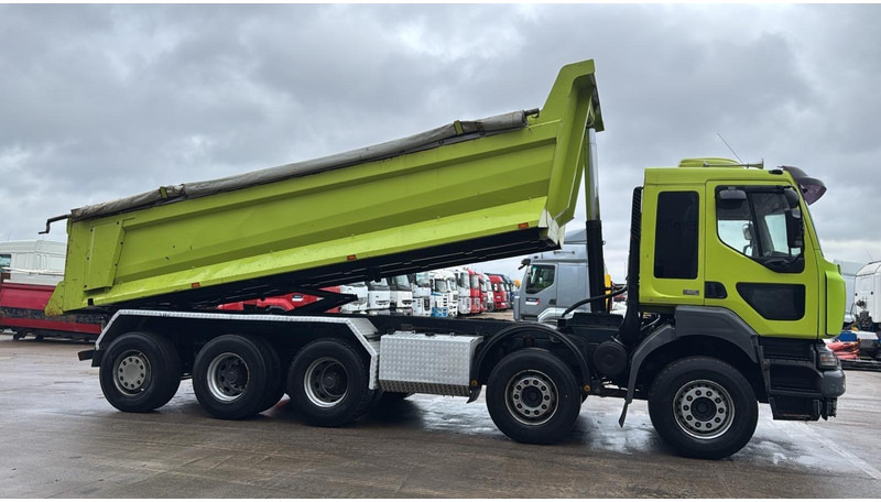 Renault KERAX 420 (10X4 / 43 TONNES !! / LAMES / GRAND PONT / STEEL SUSP. / MANUAL GEARBOX / BOITE MANUELLE) - Camion basculantă: Foto 3 Renault KERAX 420 (10X4 / 43 TONNES !! / LAMES / GRAND PONT / STEEL SUSP. / MANUAL GEARBOX / BOITE MANUELLE) - Camion basculantă: Foto 3