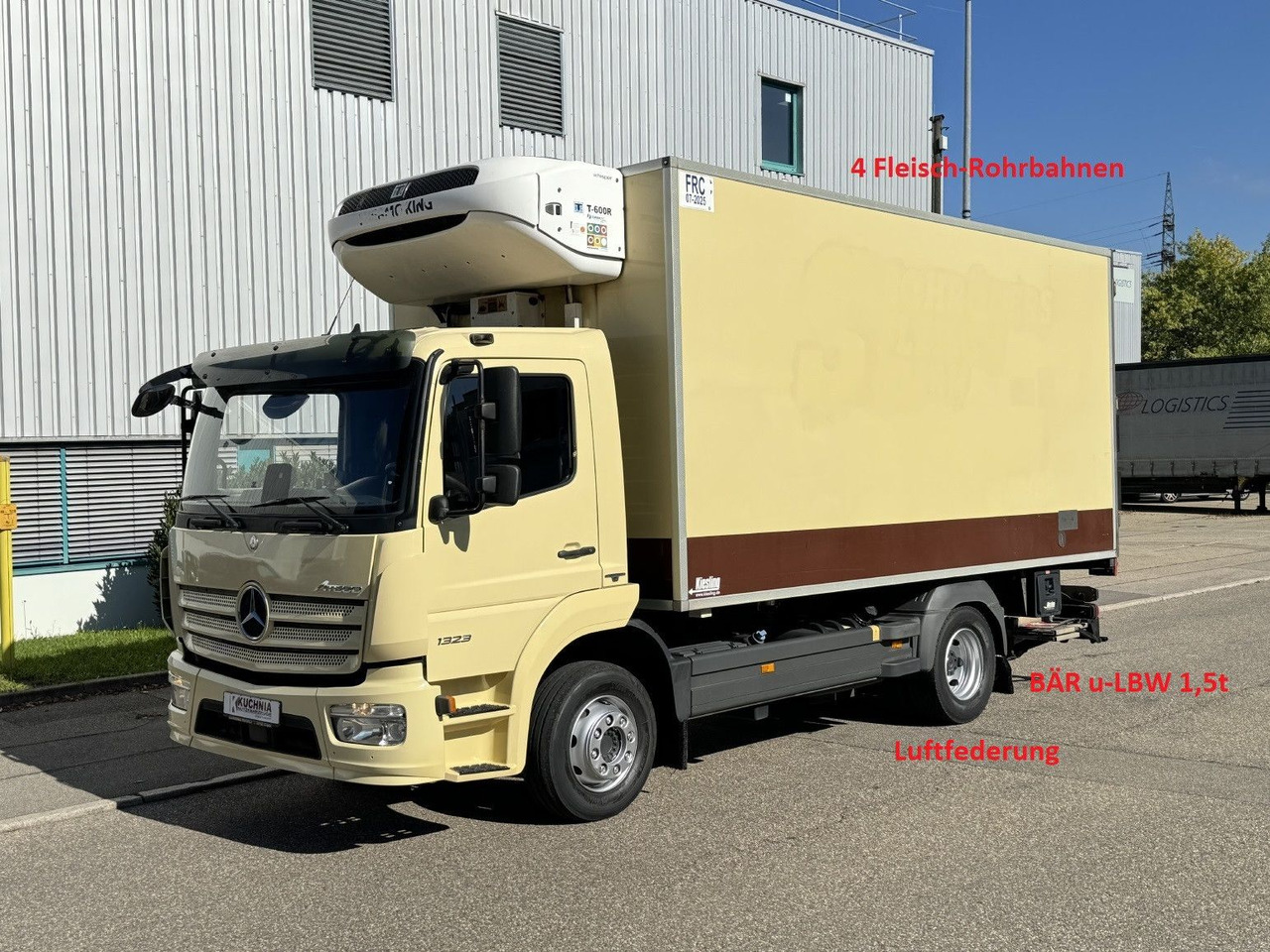 Mercedes-Benz Atego 1323L 4-Fleisch-Rohrbahnen TK T600R ATM - Camion frigider: Foto 1 Mercedes-Benz Atego 1323L 4-Fleisch-Rohrbahnen TK T600R ATM - Camion frigider: Foto 1