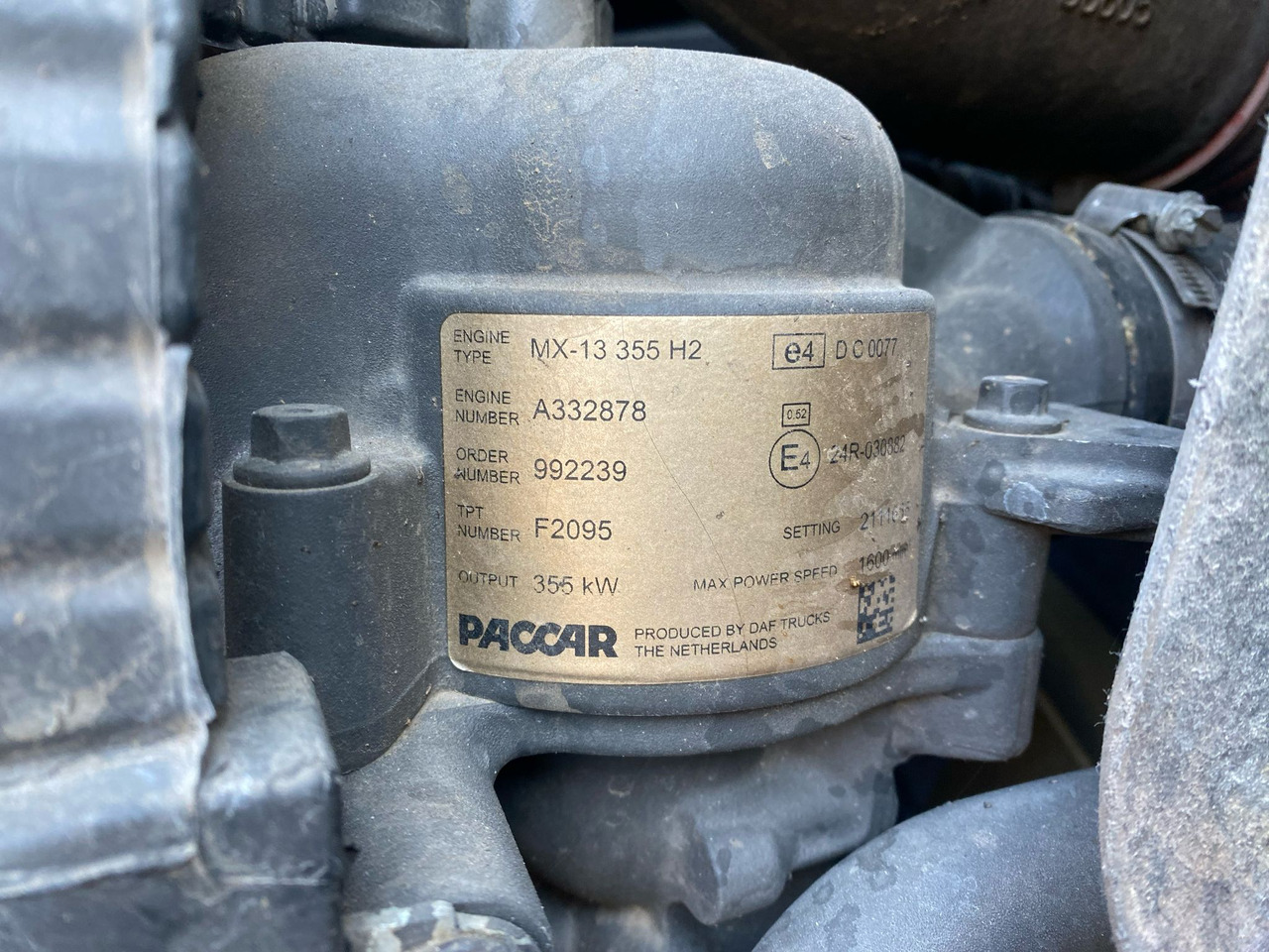 Daf MX-13 355H2 - Motor: Foto 1 Daf MX-13 355H2 - Motor: Foto 1