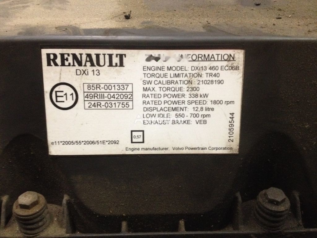 Renault DXI 13 460 Renault MAGNUM DXI 13 - Motor pentru Camion: Foto 5 Renault DXI 13 460 Renault MAGNUM DXI 13 - Motor pentru Camion: Foto 5