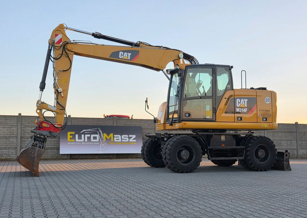 Caterpillar M314F, 2018 ROK, 4200 MTH, 2 ŁYŻKI - Excavator pe roţi: Foto 1 Caterpillar M314F, 2018 ROK, 4200 MTH, 2 ŁYŻKI - Excavator pe roţi: Foto 1